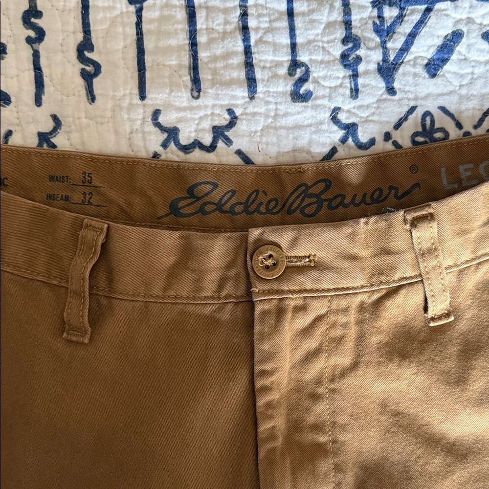 Eddie Bauer Camel Brown Chinos Pants